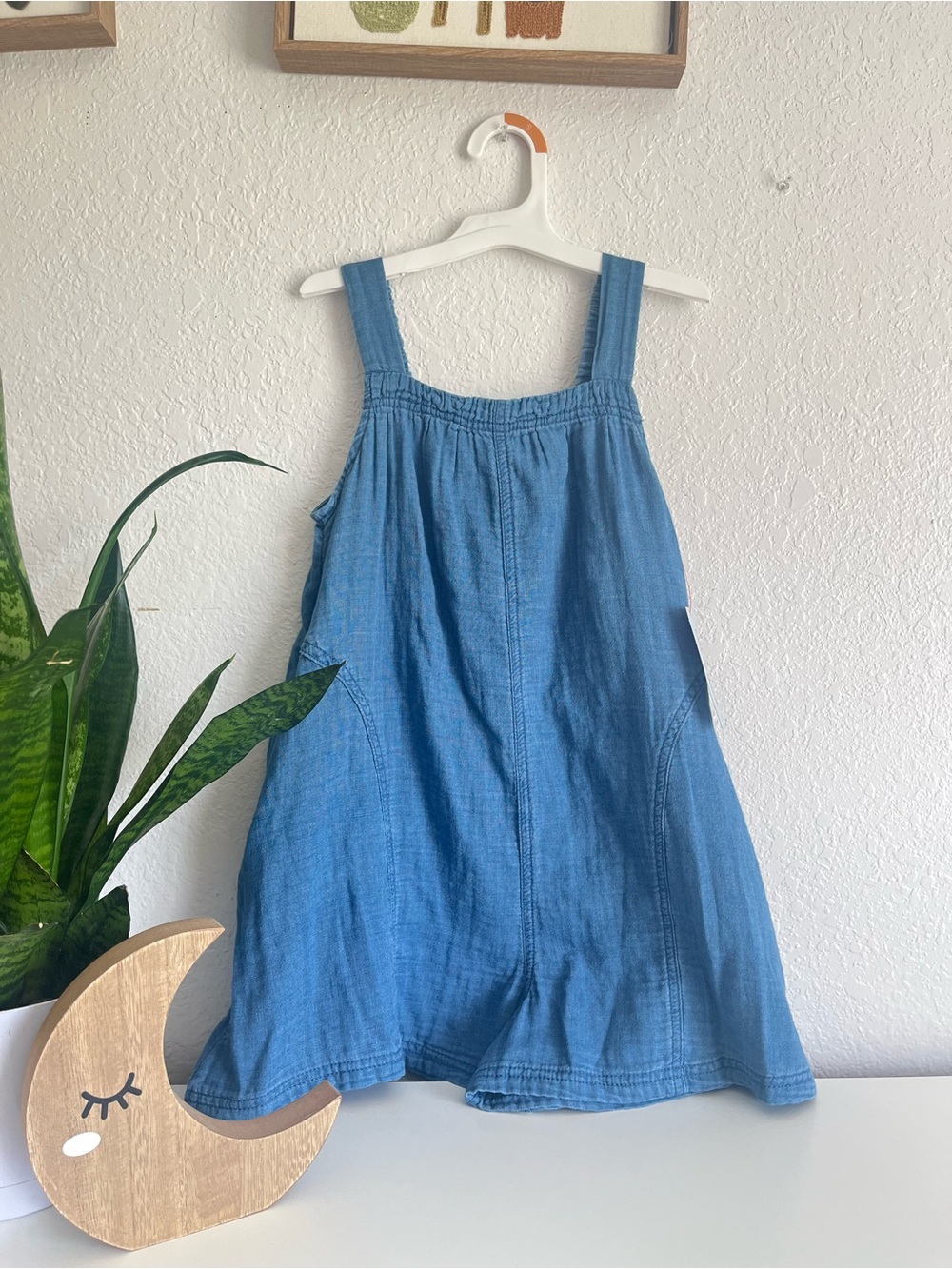 Cat & Jack Light Blue Denim Overall Dress for Kids